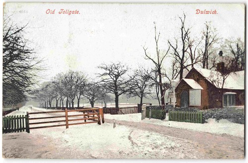 Dulwich old tollgate winter - old,