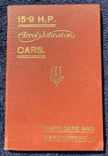 1922 arrol johnston motor - 1922,