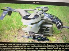 GI Joe Sigma 6 Dragonhawk Dropship +Snakeyes Bike Drop Cage Boxed