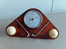 VINTAGE GOLFING THEME DESK TOP BAROMETER