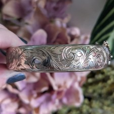 Vintage Harrods Bangle | Gold Plated Sterling Silver | 1965 English Hallmarked