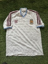 1985/87 West Ham United Away Shirt ⚒ Large Jersey ⚒ Adidas Authentic Rare