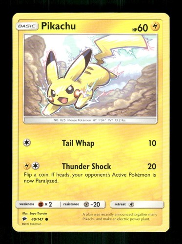 Pikachu 147 common - 40/147,