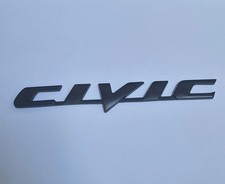 CIVIC Matte BLACK LOGO BADGE