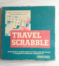 Vintage Travel Scrabble Board