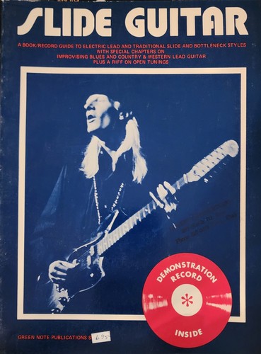 Vintage slide guitar book - slide, w/