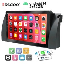 For BMW E39 E53 M5 X5 Carplay Android 14 Car Radio Player GPS Stereo Head Unit