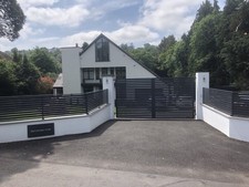 Modern contemporary steel railings
