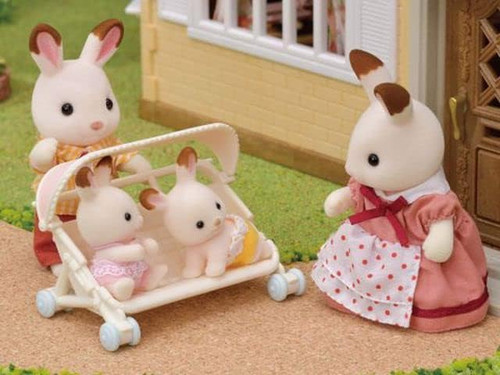 Sylvanian families triplets - families,