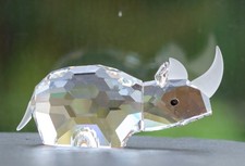Swarovski Crystal Rhino Rhinoceros Figure 117900 - Retired