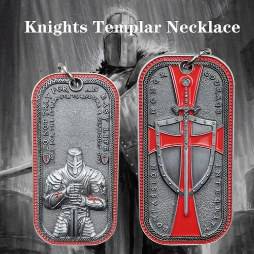 Knights templar necklace - knights,