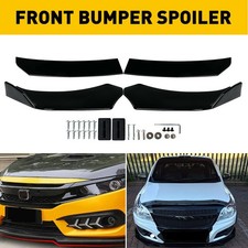 4x Gloss Black Car Front Lips