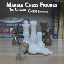Handmade Chess Pieces White &