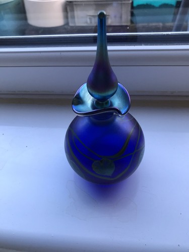 Okra glass blue - glass, perfume