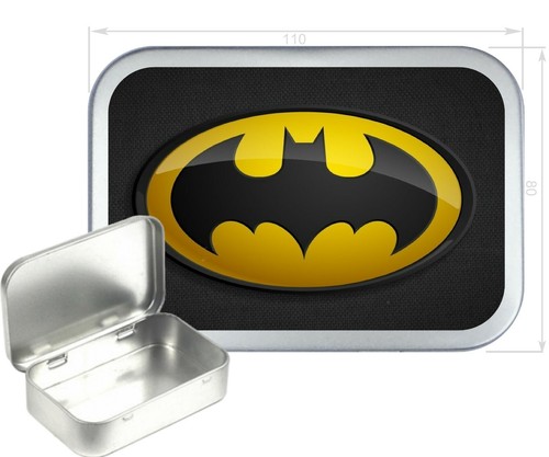 Bat logo silver - bat, hinged