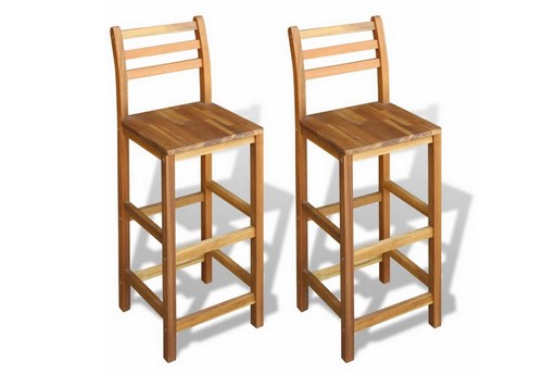 Wooden bar stools - bar, outdoor