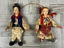 Pair of Vintage Souvenir Dolls
