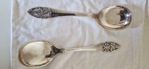 Silver plate salad - silver, servers