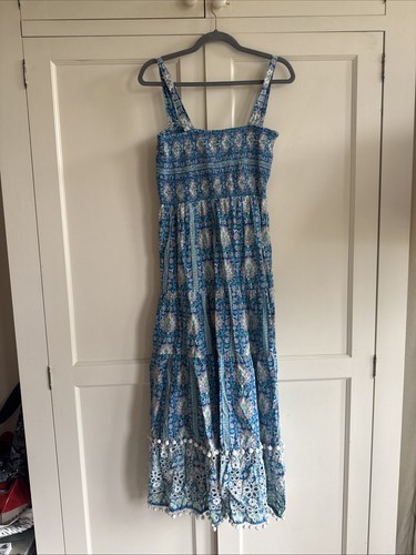 Zara blue white floral - blue,