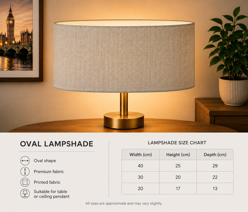Handmade natural linen oval - handmade,