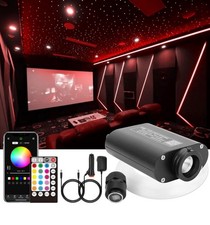 Bluetooth 16W RGBW LED Fiber Optic Star Ceiling Lights Kit APP/Remote 550pcs