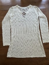 Wild Flower Cream Crochet Knit
