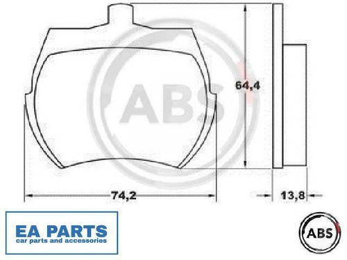 Brake pad set - brake,