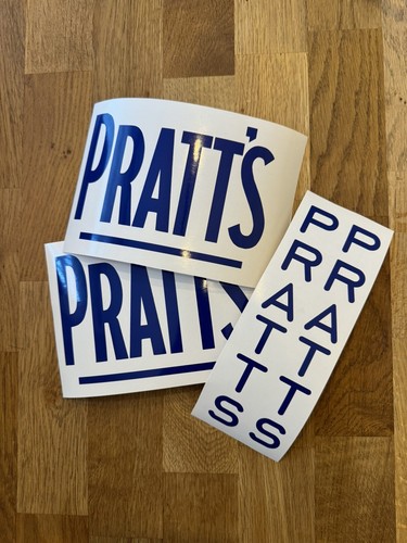 Pratts underline sticker decal - pratts,