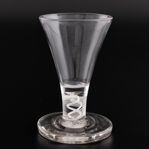 Firing glass with - opaque, twist