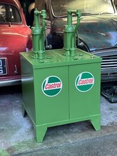 VINTAGE Castrol Twin PUMP Garage OIL Dispenser/Bowser restored