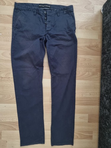 Mens navy blue chino jeans - blue, s