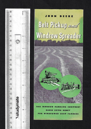 John deere belt pickup - john, &