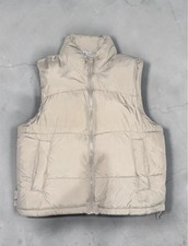 ZARA Cream Puffer Gilet Men