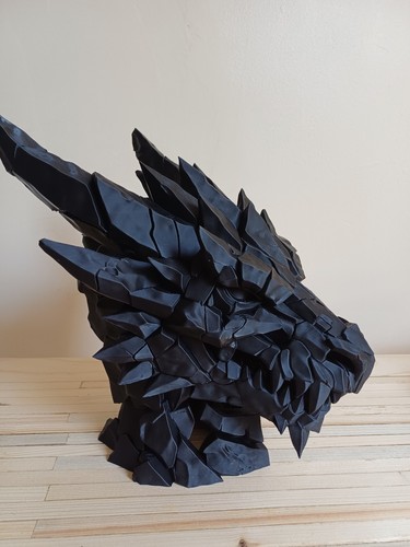 25cm large dragon head - large, bust