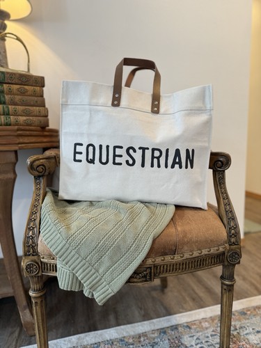 Equestrian large tote bag - large,