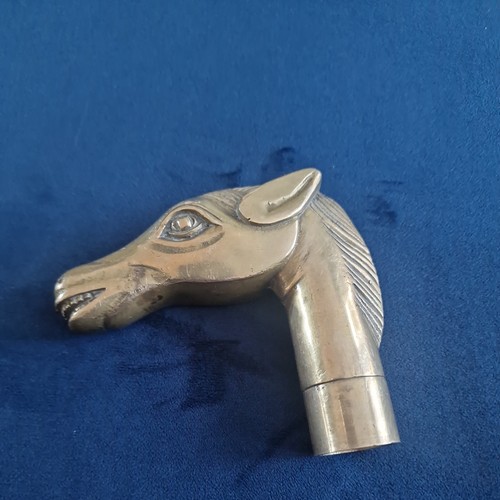 Vintage brass horse head - vintage,