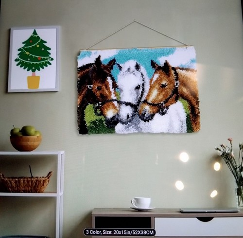 Horse latch hook rug - latch,