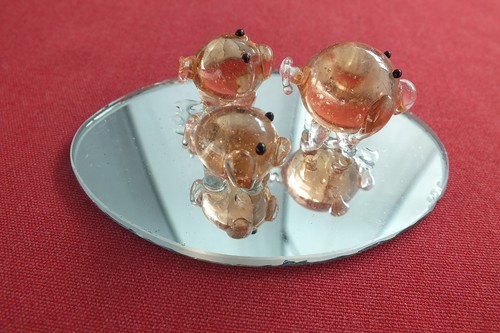 Cute glass pigs new - -, new,