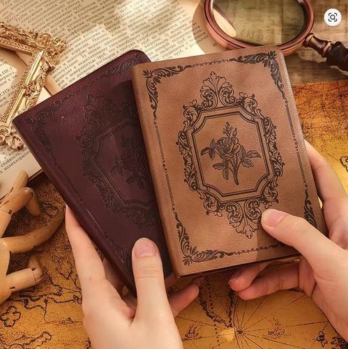 Vintage leather journal - a6,