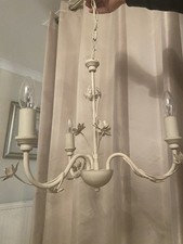 John Lewis off white 3 arm pendant ceiling chandelier