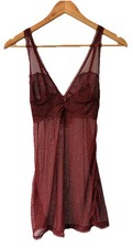 Sfera burgundy lace negligee - lace,