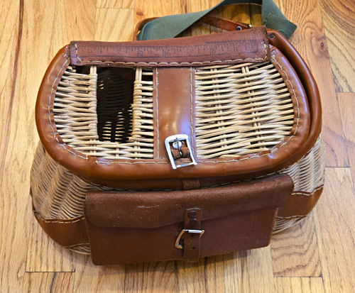 Vintage fly fishing - wicker, &