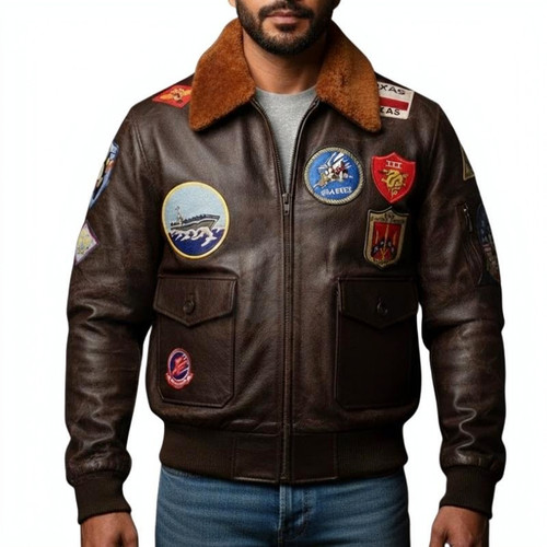 Men aviator leather - men's,