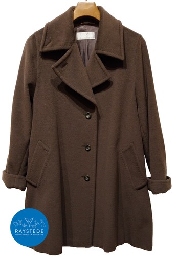 Max mara brown wool coat - wool,