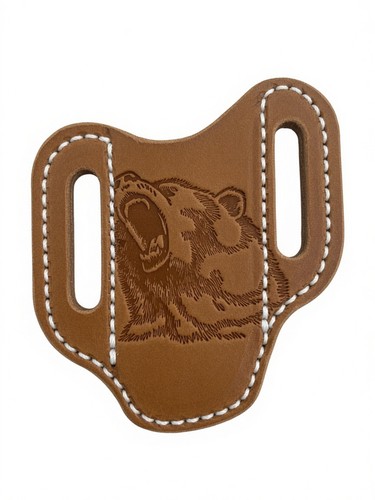 Genuine leather folding - genuine, knife