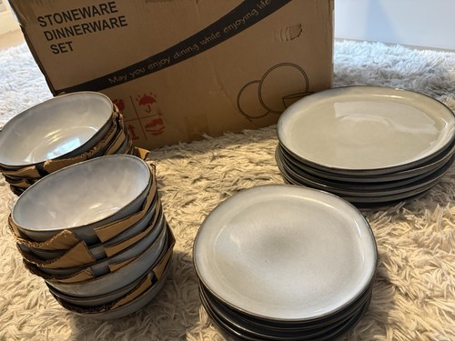 Piece stoneware dinner - piece,