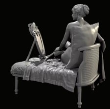 Unpainted40MM Resin Figure