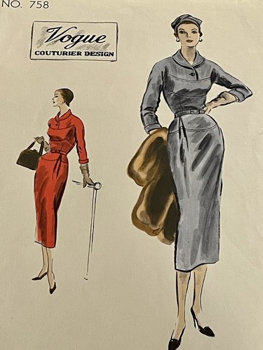 1953 vintage vogue couturier - vintage,