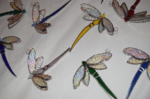 Dragonfly stained glass - 4, x