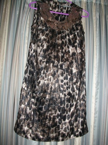 Silky beaded evening - evening, dress